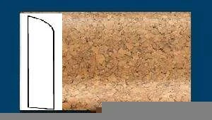 Плинтус пробковый ArtCorkDesing С 106 (Колер 8) 10х60х910 мм в Воронеже