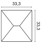 Декоративная панель Orac W106 (33.3x33.3x2.9 см) в Воронеже