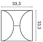 Декоративная панель Orac W107 (33.3x33.3x2.9 см) в Воронеже
