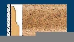 Плинтус пробковый ArtCorkDesing С 103 (Колер 8) 12х65х910 мм в Воронеже