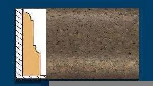 Плинтус пробковый ArtCorkDesing С 103 (Колер 7) 12х65х910 мм в Воронеже