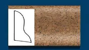 Плинтус пробковый ArtCorkDesing С 102 (Колер 9) 20x40x910 мм в Воронеже