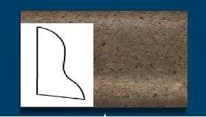 Плинтус пробковый ArtCorkDesing С 102 (Колер 7) 20x40x910 мм в Воронеже