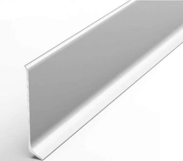 Алюминиевый плинтус Bonkeel ПЛ60 501л Серебро Люкс (58,5х11,2х2500мм) в Воронеже