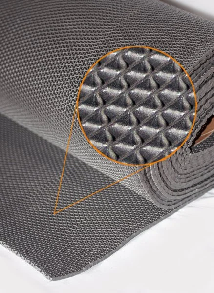 Грязезащитное рулонное покрытие ЗигЗаг Серый 5 мм (1,2 м) Китай в Воронеже