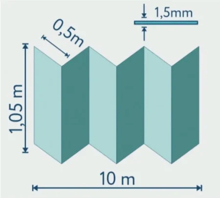 Подложка Солид 1,5мм гармошка для LVT (10.5м2) в Воронеже