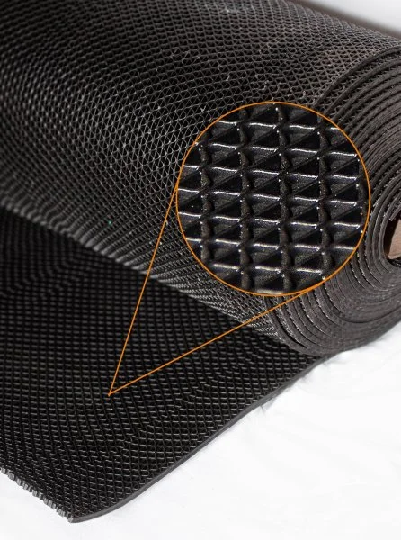 Грязезащитное рулонное покрытие ЗигЗаг Черный 5 мм (0,9 м) Китай в Воронеже