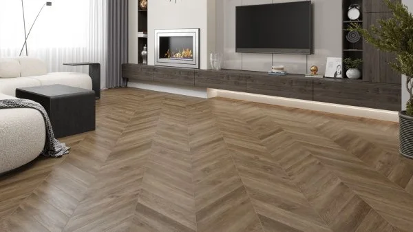 Кварц-виниловая плитка Alpine Floor Chevron Макадамия ECO 20-5 (2,5 мм. 43 класс) в Воронеже