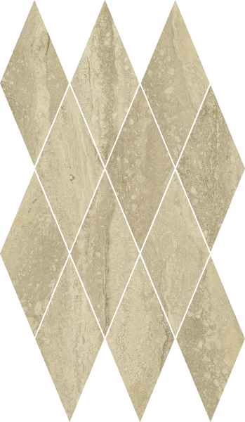 Керамогранит Italon Шарм Эдванс Травертино 28х48 мозаика Даймонд (Люкс) в Воронеже