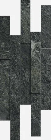 Керамогранит Italon Скайфолл Неро Брик 3D (Патинированная, 28х78) в Воронеже