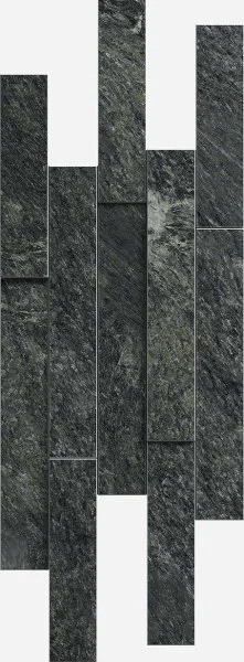 Керамогранит Italon Скайфолл Неро Брик 3D (Патинированная, 28х78) в Воронеже