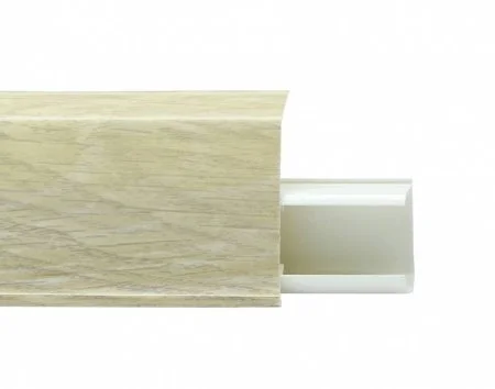 Пластиковый плинтус Royce №508 Серый Опем (55х23х2200мм) в Воронеже