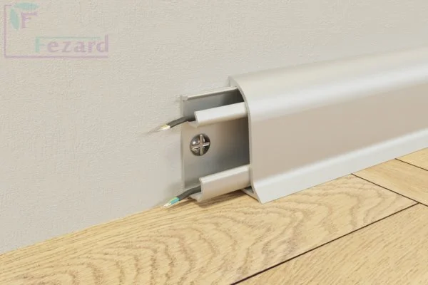 Алюминиевый плинтус Fezard Серебро 43х22х2,5м в Воронеже