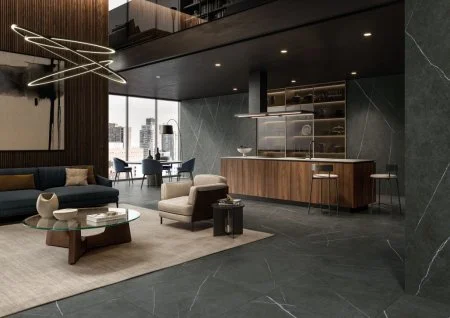 Керамогранит Italon Метрополис Империал Блэк 80х80 (Натуральная и Реттифицированная) в Воронеже