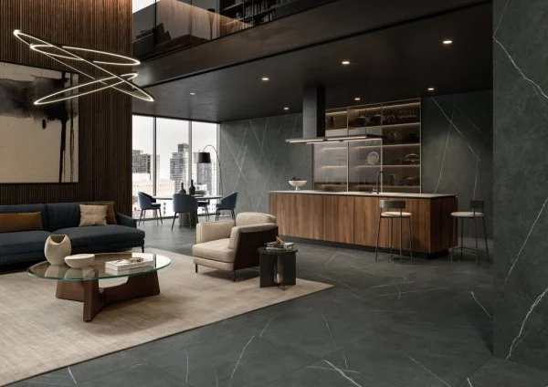 Керамогранит Italon Метрополис Империал Блэк 120х278 (Натуральная и Реттифицированная) в Воронеже