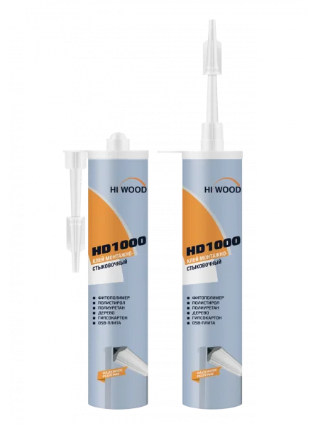 Монтажно-стыковочный клей HiWood HD1000 Белый 280 ml в Воронеже
