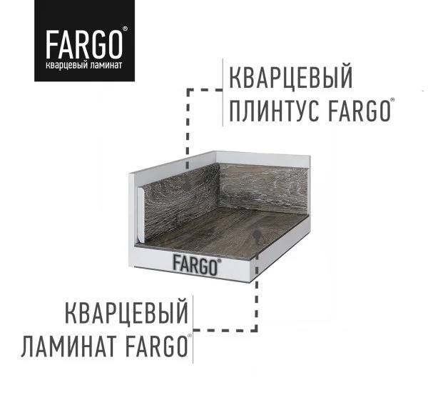 Кварцевый плинтус Fargo 68S455 Агат Маренго 80х11х2200 мм в Воронеже