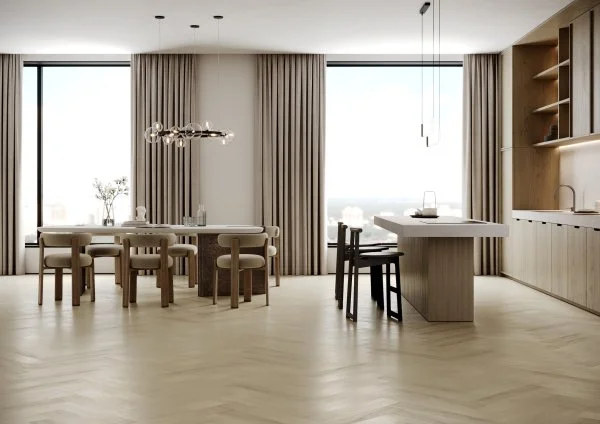 Паркетная доска Quartz Parquet Английская Ёлка Дуб Испанский 33-404 в Воронеже