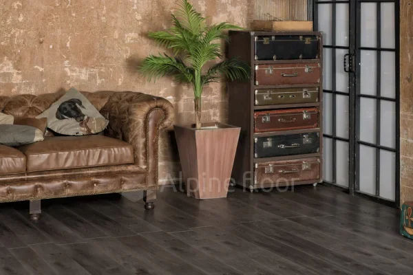 Кварц-виниловая плитка Alpine Floor Premium XL Дуб Торфяной ЕСО 7-11, 8 мм. 43 класс в Воронеже