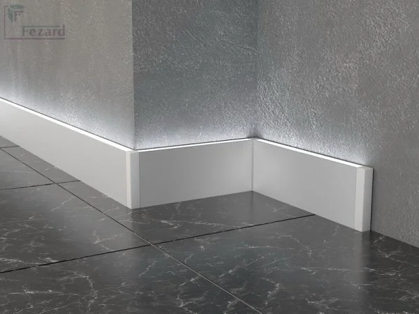 Алюминиевый плинтус Fezard Кабельный ALP-G80-LA Алюминий 80*15*2500 мм в Воронеже