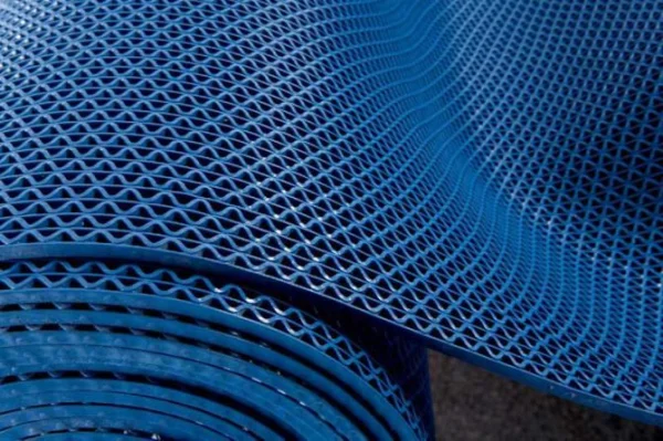 Грязезащитное рулонное покрытие ЗигЗаг Синий 4,5 мм (1,2 м) Китай в Воронеже