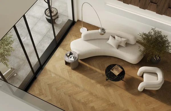 Паркетная доска Quartz Parquet Английская Ёлка Дуб Рустикальный 33-410 в Воронеже