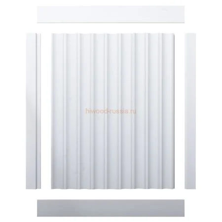 Финишный молдинг LF124B NP левый белый (31х12х2700мм) в Воронеже