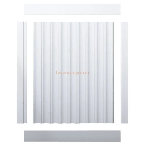 Финишный молдинг LF124A NP правый белый (42х12х2700мм) в Воронеже