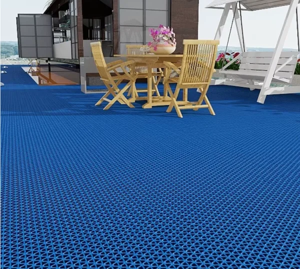 Грязезащитное рулонное покрытие ЗигЗаг Синий 4,5 мм (1,2 м) Китай в Воронеже