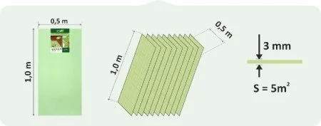 Подложка Солид 3мм листовая (5м2) в Воронеже