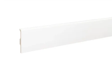 Плинтус дюрополимерный Bonkeel 01 Белый (80х14х2000 мм) в Воронеже