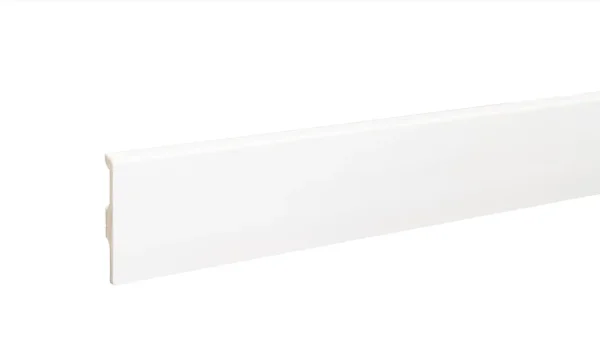 Плинтус дюрополимерный Bonkeel 01 Белый (80х14х2000 мм) в Воронеже