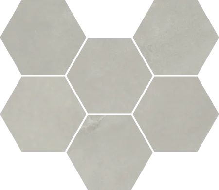Керамогранит Italon Континуум Сильвер Мозаика Гексагон (Натуральная 25х29) в Воронеже