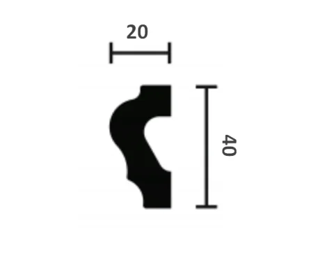 Молдинг NMC Wallstyl WL2 (40х20х2000 мм) в Воронеже