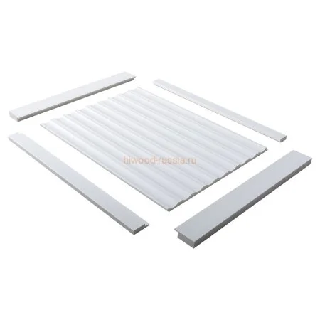 Финишный молдинг LF124B NP левый белый (31х12х2700мм) в Воронеже