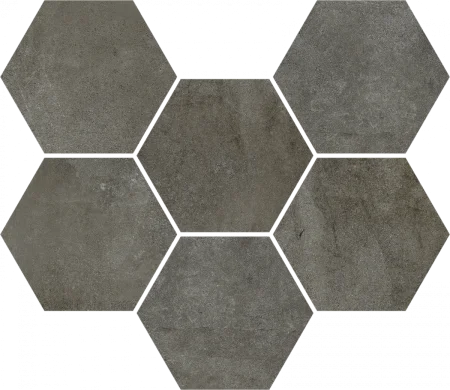 Керамогранит Coliseum Экспо Дарк Мозаика Гексагон (Натуральная, 25х29) в Воронеже