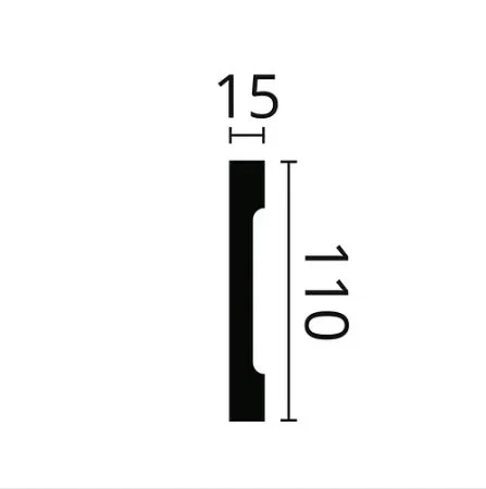 Плинтус NMC Wallstyl FD2S (110х15х2000 мм) в Воронеже