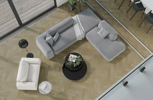 Паркетная доска Quartz Parquet Английская Ёлка Дуб Карельский 33-419 в Воронеже