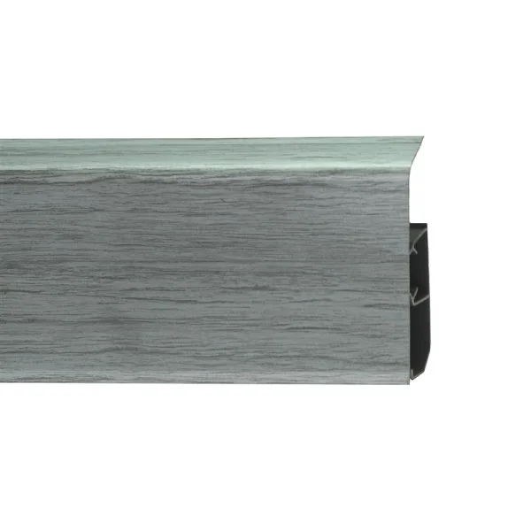 Пластиковый плинтус Royce №333 Серебристый Жемчуг (80х24х2200мм) в Воронеже