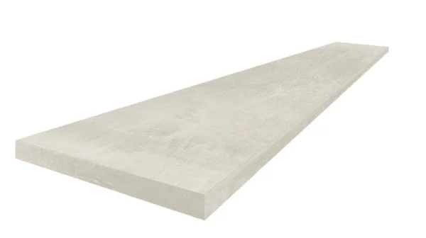 Керамогранит Coliseum Экспо Уайт Ступень угловая левая (Натуральный, 33х60) в Воронеже