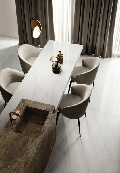 Керамогранит Italon Шарм Делюкс Бьянко Микеланджело 60х120 (Паттинированная и реттифицированная) в Воронеже