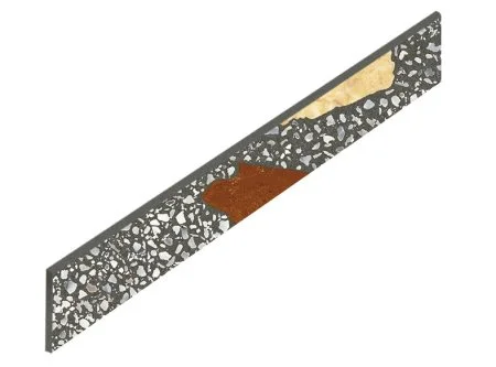 Керамогранит Coliseum Палладио Блэк Плинтус (Натуральный, 7,2х60) в Воронеже