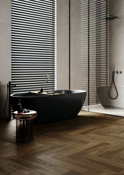 Паркетная доска Quartz Parquet Английская Ёлка Орех Американский 33-400-29 в Воронеже