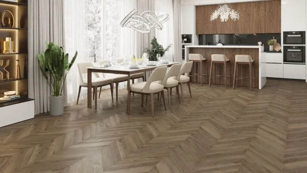 Кварц-виниловая плитка Alpine Floor Chevron Дуб Насыщенный ECO 20-4 (2,5 мм. 43 класс) в Воронеже