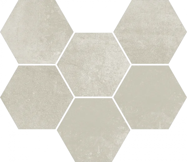 Керамогранит Coliseum Экспо Уайт Мозаика Гексагон (Натуральная, 25х29) в Воронеже