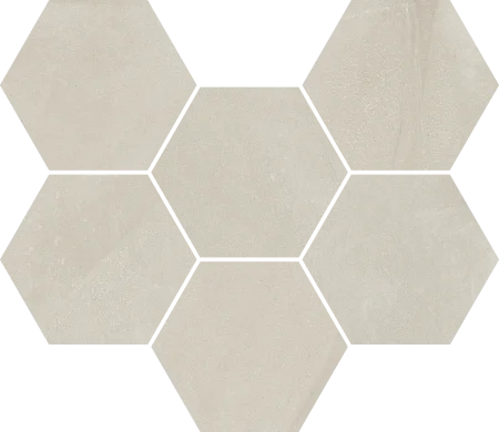 Керамогранит Italon Континуум Пьюр Мозаика Гексагон (Натуральная 25х29) в Воронеже
