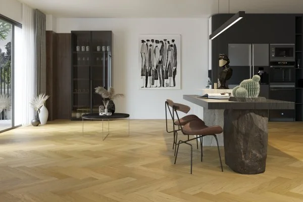 Паркетная доска Quartz Parquet Английская Ёлка Дуб Медовый Раф 33-463 в Воронеже