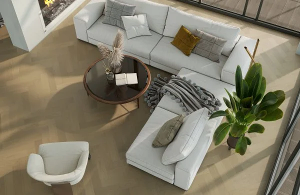 Паркетная доска Quartz Parquet Английская Ёлка Дуб Шампань 33-414 в Воронеже