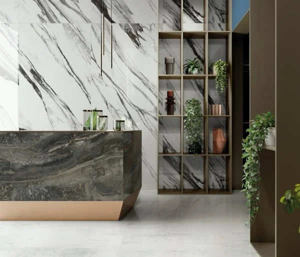 Керамогранит Italon Шарм Делюкс Бьянко Микеланджело 80х160 (Люкс и реттифицированная) в Воронеже