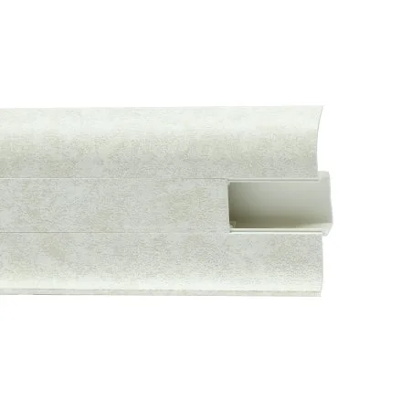 Пластиковый плинтус Royce №860 Белый Кварц (58х22х2200мм) в Воронеже
